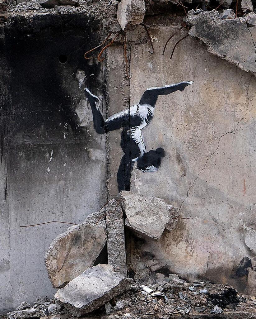 Gymnast from Borodyanka. Banksy