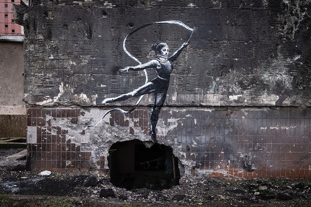 Banksy in Ukraine. Irpyn