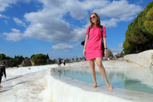 tourists in Pamukkale