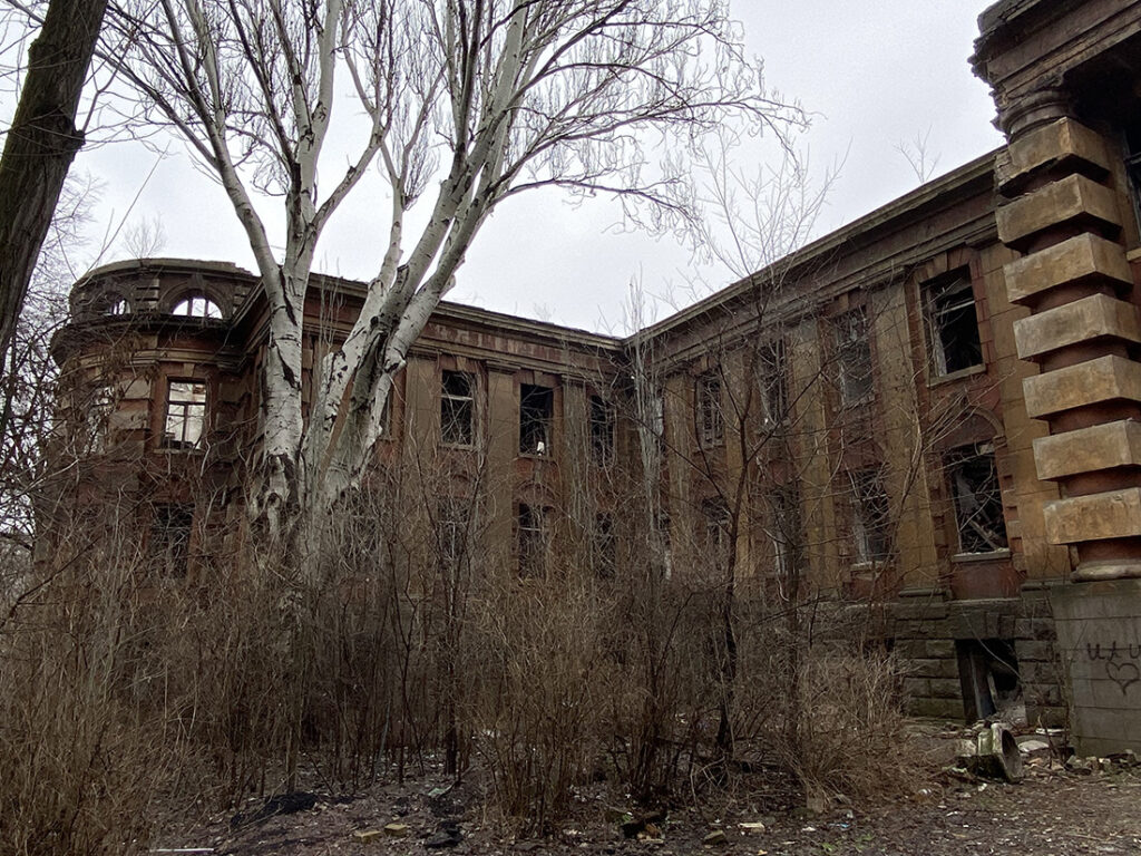 abandoned hospital in dnipro city
