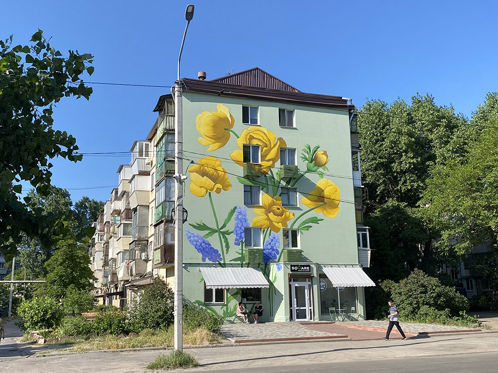 Graffiti in Dnipro Guli Koroleva Street, 5