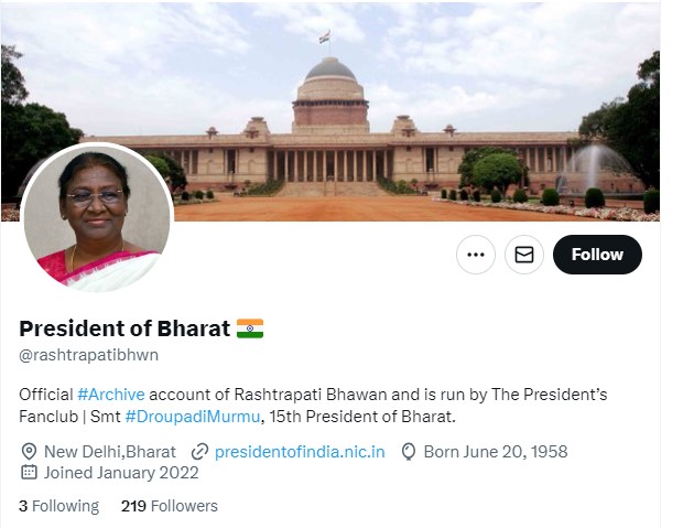 president of bharat